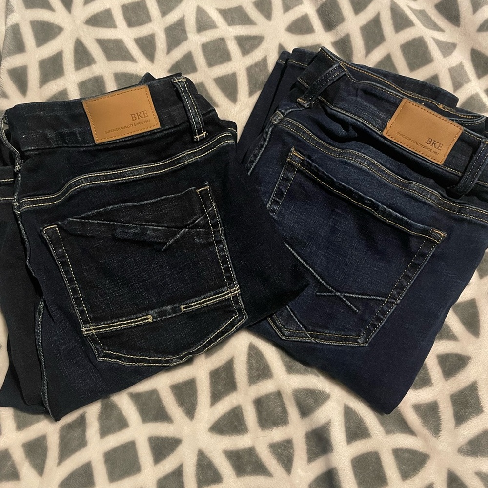 BKE Dark and Medium Wash Jeans